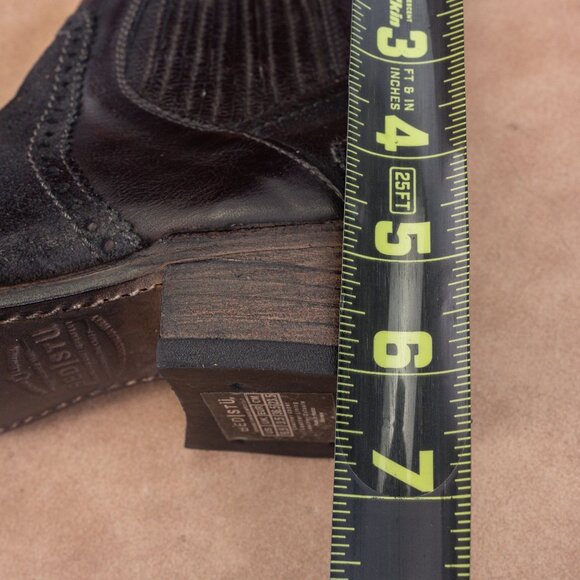 Bed Stu Women Chelesa Black Rustic Leather Western Boots size 6.5 - Picture 6 of 9